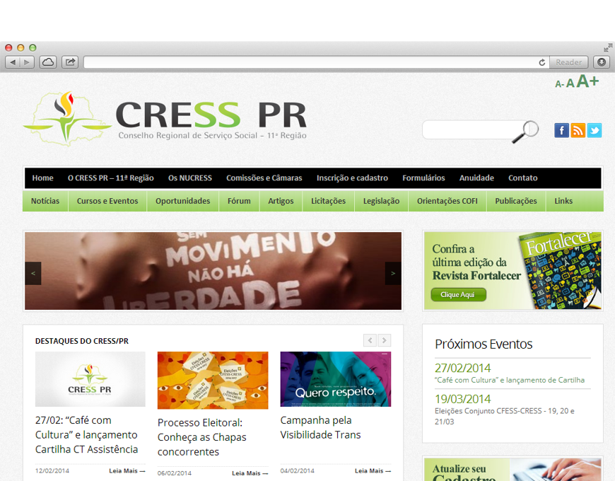 Revistas CRESS-PR  Sintática Comunicação